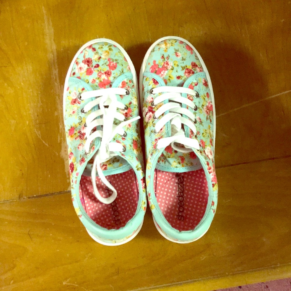 💚 Floral Platform Sneakers